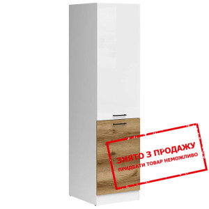 Тумба Junona Line D2D/50/195 P білий глянець/дуб д...